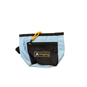 OllyDog Dog Training Treat Pouch Blue Adjustable Waist Belt Zipper Pocket